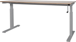 Schaffenburg Verstelbaar Bureau RM - Slinger 180x80 Havana Kersen - alu frame