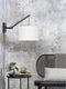 GOOD&MOJO Wandlamp Andes - Bamboe Zwart/Wit - 50x32x45cm - Binnen Scandinavisch,Bohemian