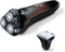 Beurer HR 8000 Scheerapparaat - 3 Dubbelrings koppen - Trimmer voor baard en bakkebaarden - Contour trimmer - Snel laden - LED display - Draadloos gebruik 60 min. of netvoeding - Waterbestendig (IPX 6) - 3 Jaar garantie