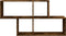 vidaXL - Wandschap - 100x20x53 - cm - bewerkt - hout - gerookt - eikenkleurig