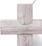 vidaXL - Spiegel - houtblokken - 70x70 - cm - massief - gerecycled - hout