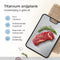 Lunaro Premium 100% Titanium Snijplank - Dubbelzijdig - Antibacterieel - 39x27cm