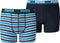 PUMA Boxershort Kinderen PUMA BASIC BOXER PRINTED STRIPE 2P - Blue