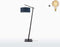 GOOD&MOJO Vloerlamp Andes - Zwart/Groen - 72x47x176cm - Scandinavisch,Bohemian - Staande lampen voor Woonkamer - Slaapkamer