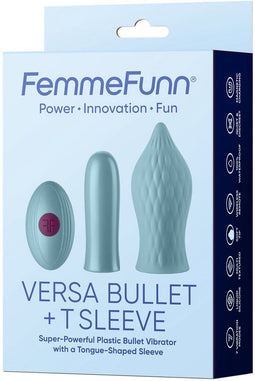 Versa Bullet Met T Sleeve Vibrator Lichtblauw