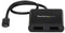 Startech.com MSTCDP122DP - USB-C naar DisplayPort Multi-Monitor Splitter - 2 poorts - Zwart