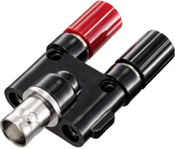 TRU COMPONENTS Adapterstekker BNC-bus - Bus 4 mm Recht Zwart