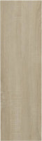 vidaXL - Wandschoenenkasten - 4 - st - 60x18x60 - cm - hout - wit - sonoma - eiken