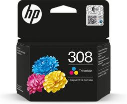 HP 308 - Originele driekleureninktcartridge - Compatibel met HP Envy 6110 6120 6130 6520 6530 (1 stuk)