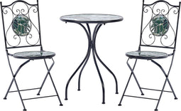 COZZANA - Balkonset - Zwart - Metaal