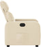 Fauteuil verstelbaar stof crèmekleurig