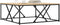 vidaXL - Salontafel - 100x100x40 - cm - bewerkt - hout - sonoma - eikenkleurig