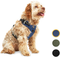 Jake and Jacky Hondentuigje - Anti-Trek Tuig - Y Tuig Hond - Reflecterend - Blauw - M