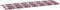vidaXL - Tuinbankkussen - 180x50x3 - cm - oxford - stof - ruitpatroon - rood
