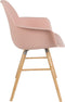 Zuiver Albert Kuip Eetkamerstoelen met armleuning Roze - Set van 2
