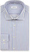 Seidensticker slim fit overhemd - popeline - strijkvrij - blauw gestreept - Boordmaat: 42