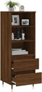 vidaXL - Hoge - kast - 40x36x110 - cm - bewerkt - hout - bruineiken