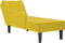 vidaXL - Chaise - longue - met - rechterarmleuning - fluweel - geel