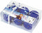 Kerstbal Frozen Memories 6 Stuks Blauw Wit Plastic (Ø 8 cm)