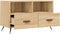 vidaXL - Tv-meubel - 80x36x50 - cm - bewerkt - hout - sonoma - eiken
