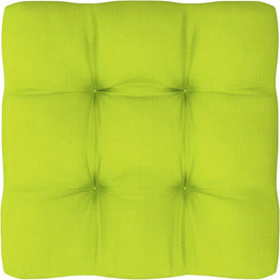 vidaXL - Palletkussen - 60x60x12 - cm - stof - heldergroen