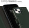 Selencia iPhone 15 Plus - Echt Lederen Bookcase - Schokbestendig - Groen
