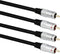 Bandridge VAL4202 Stereo Audiokabel 2x Rca Male - 2x Rca Male 2.00 M Zwart