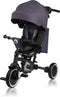 Lionelo Tris Plus - Driewieler - 2-in-1 tot 5 jaar - 360° draaibare zitting - Grey Stone