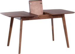 MADOX - Uitschuifbare eettafel - Donker hout - 75 x 120/150 cm - MDF