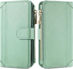 iMoshion Hoesje Geschikt voor Samsung Galaxy S20 FE Hoesje Met Pasjeshouder - iMoshion Luxe Portemonnee - Groen