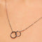 Laura Ferini Per Sempre - Dames Ketting - 18K Wit Verguld - 42,8 cm - Zilver