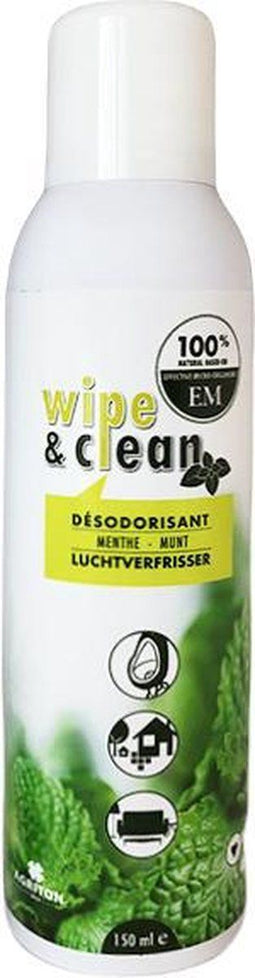 Luchtverfrisser - Wipe & Clean - Munt