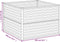 vidaXL - Plantenbak - verhoogd - 100x100x69 - cm - cortenstaal