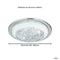 EGLO Acolla Plafond- en Wandlamp - LED - Ø 29 cm - Chroom/Wit