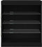vidaXL - Sideboard - met - LED-verlichting - Zwart - Eiken - 60,5x37x67 - cm