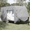 vidaXL - Caravanhoes - 610x250x220 - cm - vliesvlies - grijs
