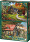 Falcon The Woodland Cottage - Legpuzzel - 2 x 1000 stukjes (2 stuks)