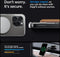Spigen Ultra Hybrid S MagFit - Soft case - Air Cushion Technologie - Grafiet - iPhone 15 Pro