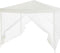 Tuinprik met 4 mugnetten - 3x3m - staal en polyester 140 g - wit
