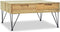 vidaXL - Salontafel - 80x80x40 - cm - massief - teakhout