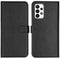 Selencia Galaxy A23 (5G) - Echt Lederen Bookcase - 3 Pashouders - Zwart