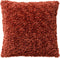 Dutch Decor CATO - Kussenhoes 45x45 cm - getuft - heerlijk zacht – met teddy krullen – Brandy Brown - bruin - met rits - zonder binnenkussen