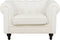 CHESTERFIELD - Chesterfield fauteuil - Wit - Polyester