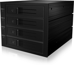 Icy Box IB-564SSK - Backplane - 4x 3,5 SATA/SAS HDD - Aluminium