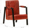 vidaXL Fauteuil 60x80x87 cm echt geitenleer donkerbruin