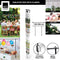 Arti Casa Tafelstang - Decoratieframe - Zwart Metaal - Hoogte instelbaar