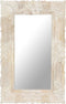 vidaXL - Spiegel - 80x50 - cm - massief - mangohout - wit