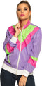 Boland - Trainingsjasje Retro babe (L) - Volwassenen - - 80's & 90's - Disco
