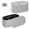 Woltu Opbergbank Velvet - Donkergrijs - 76 x 38 x 38 cm - Opvouwbare Opbergkist met Afneembaar