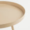 Mica Decorations Flores - Bijzettafel - H38 x Ø34 cm - Metaal - Beige
